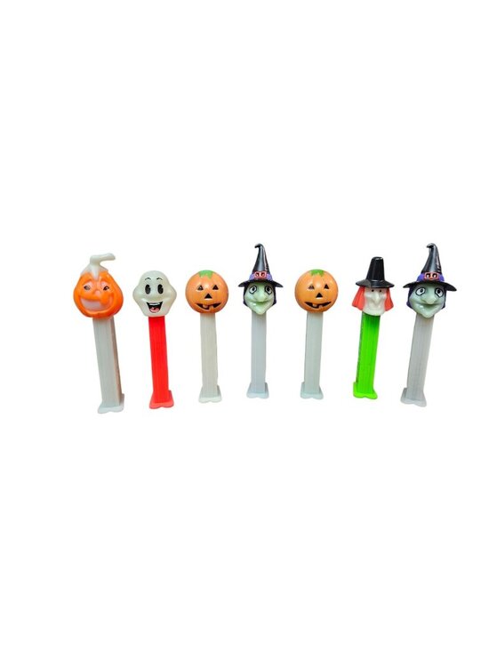 PEZ Other - Vintage Lot Of 7 Halloween Mixed Pez Candy Dispensers Used Pumpkin Witch Ghost